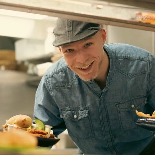 Gastronom in der Küche
